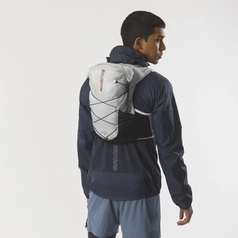 Salomon ADV Skin Cross Season Race Flag Unisex Running Pack in White/Black-5